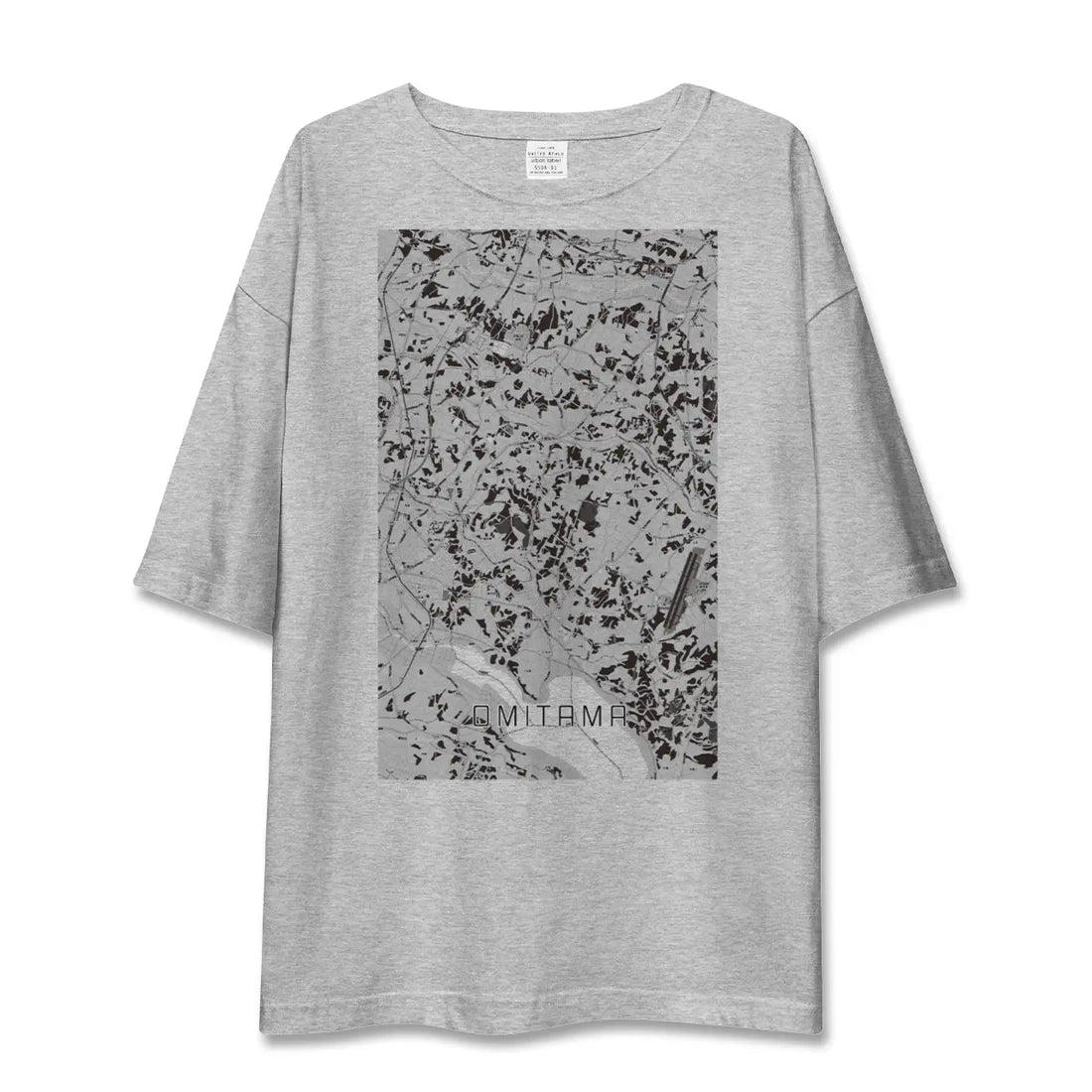 【小美玉(茨城県)】地図柄ビッグシルエットTシャツ