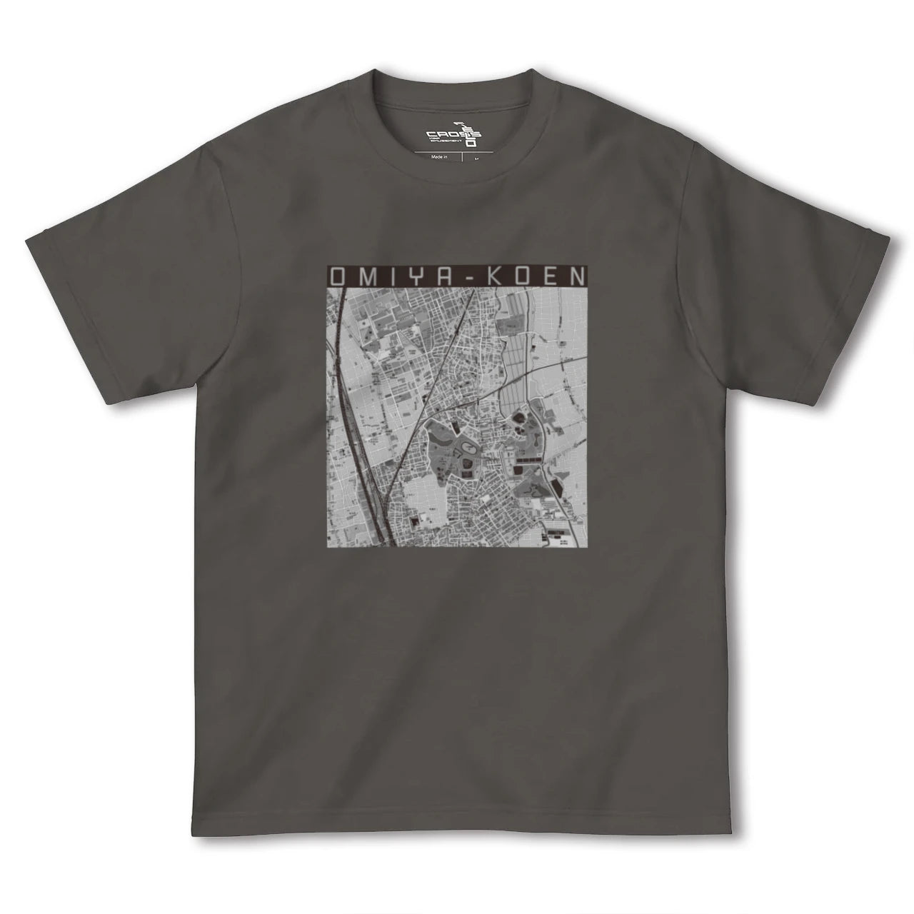 【大宮公園(埼玉県)】地図柄ヘビーウェイトTシャツ