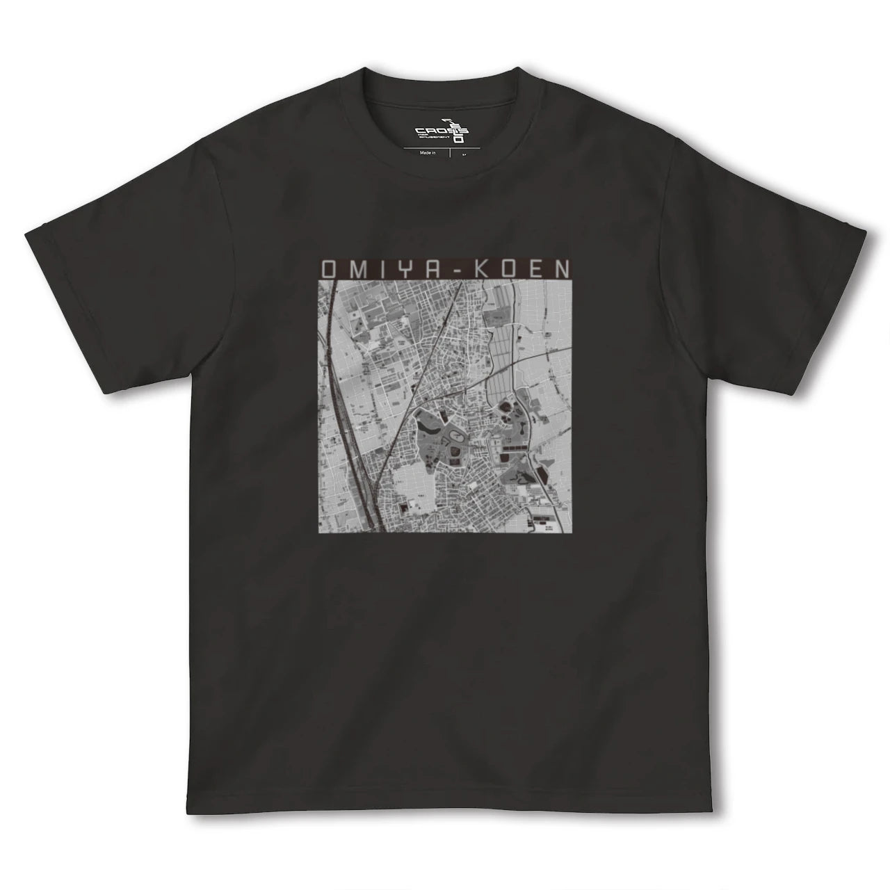 【大宮公園(埼玉県)】地図柄ヘビーウェイトTシャツ
