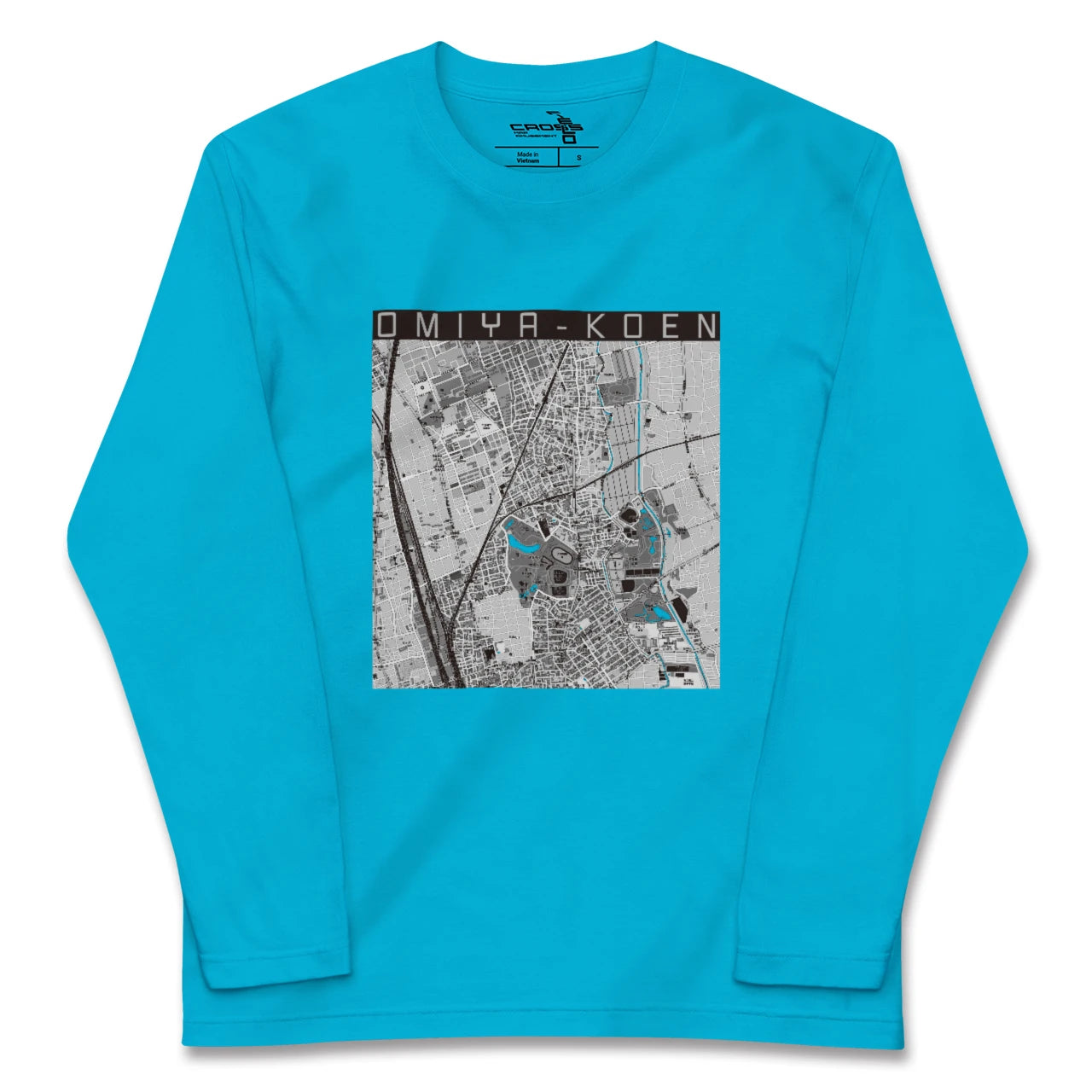 【大宮公園(埼玉県)】地図柄ロングスリーブTシャツ
