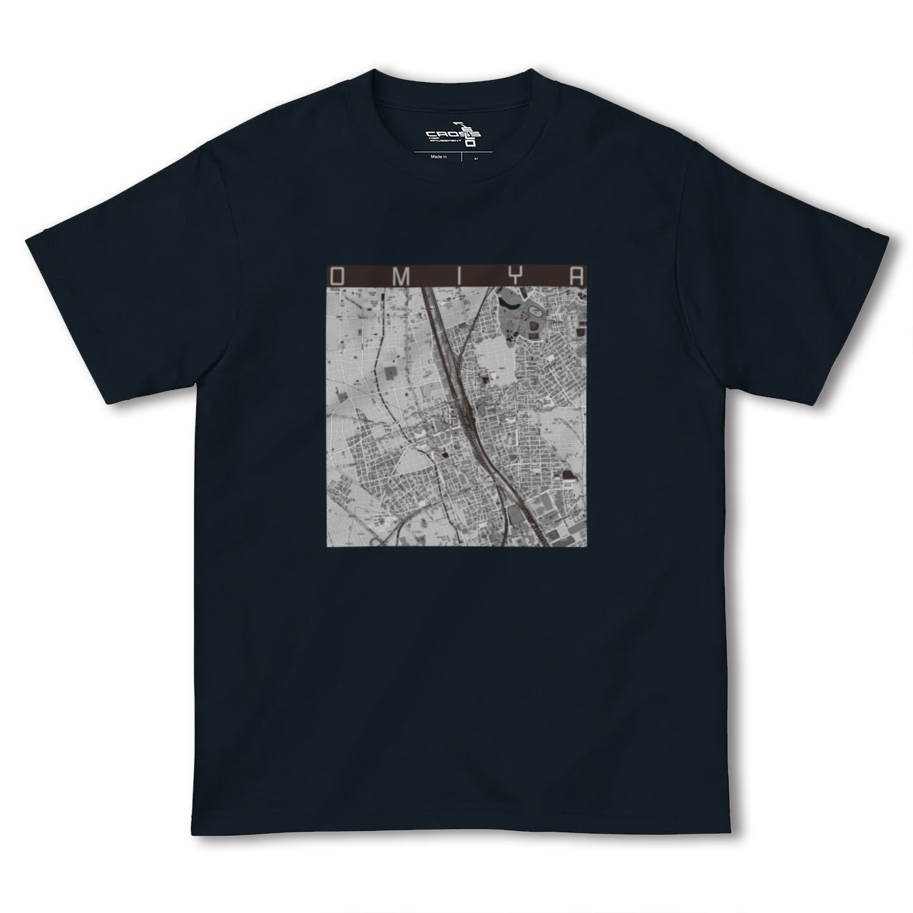 【大宮(埼玉県)】地図柄ヘビーウェイトTシャツ