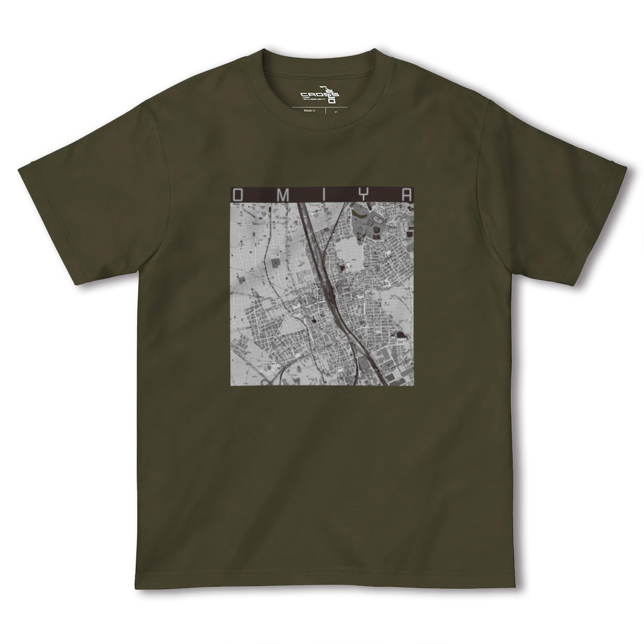 【大宮(埼玉県)】地図柄ヘビーウェイトTシャツ