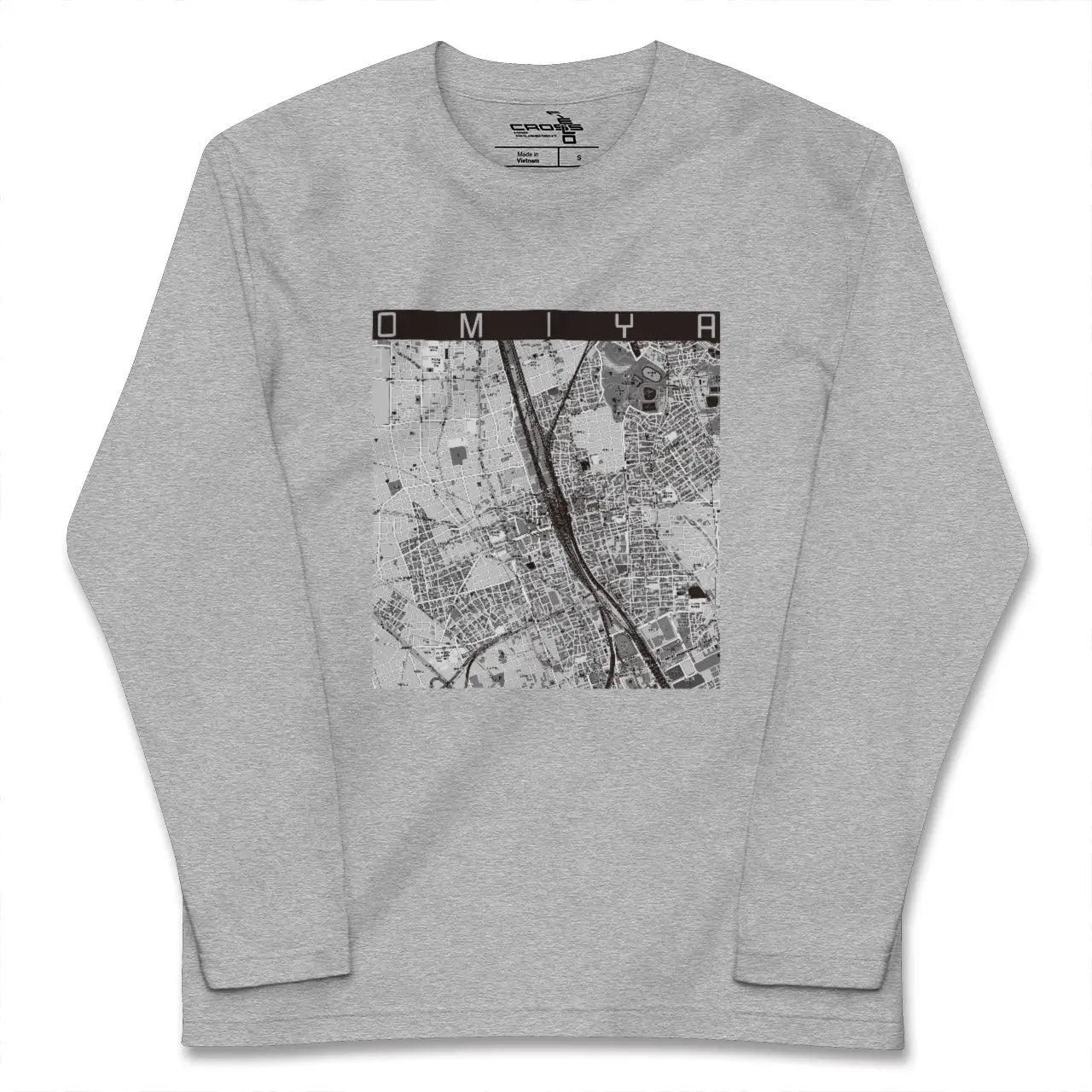 【大宮(埼玉県)】地図柄ロングスリーブTシャツ