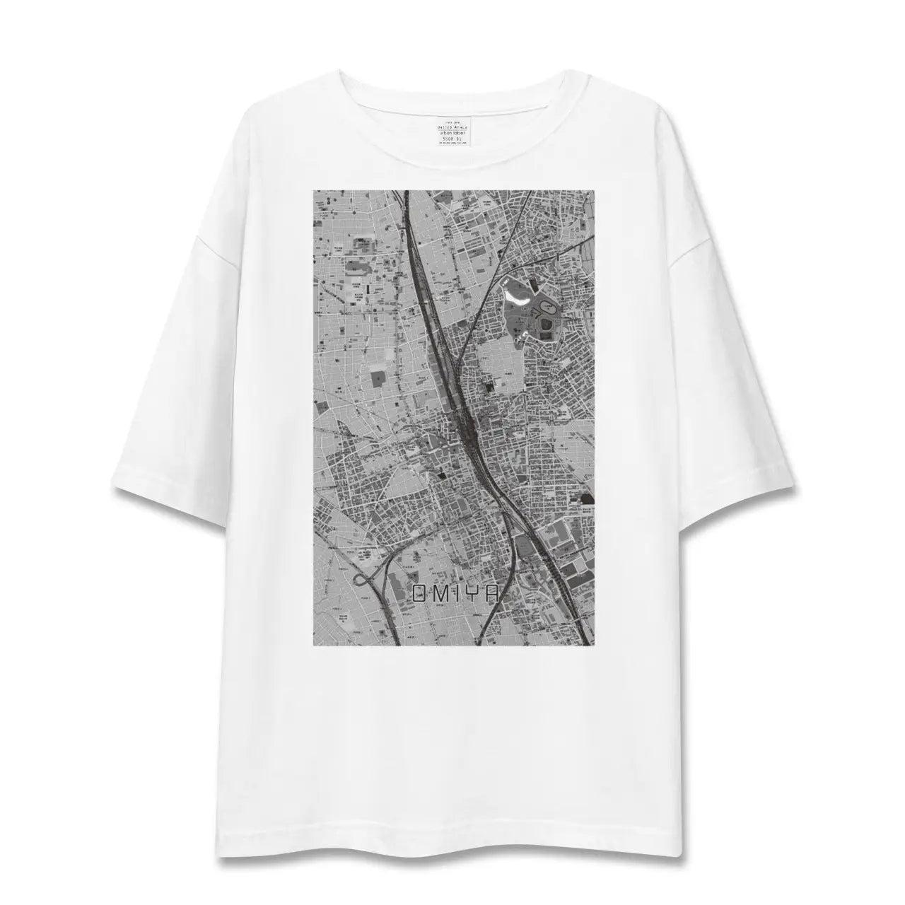 【大宮(埼玉県)】地図柄ビッグシルエットTシャツ