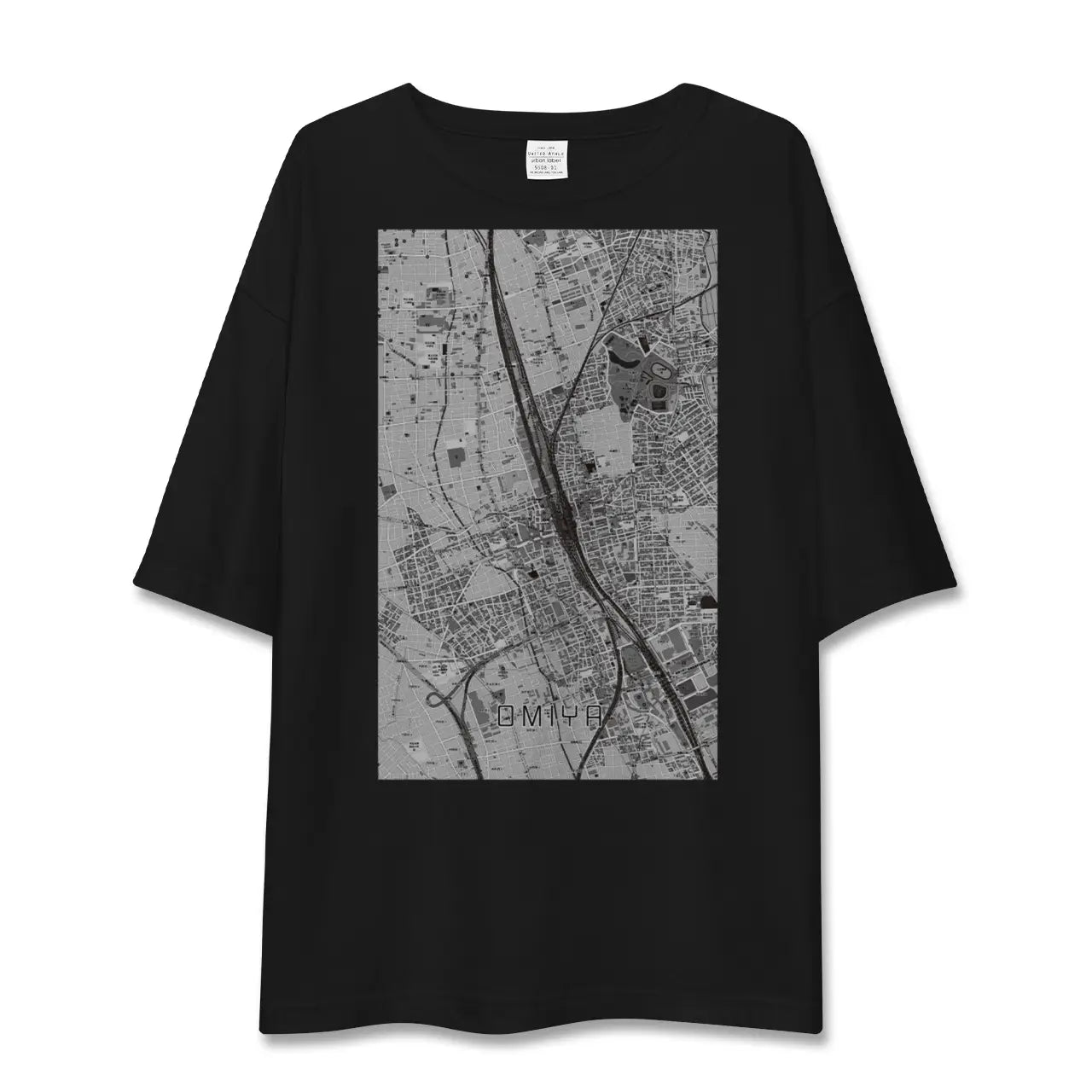 【大宮(埼玉県)】地図柄ビッグシルエットTシャツ