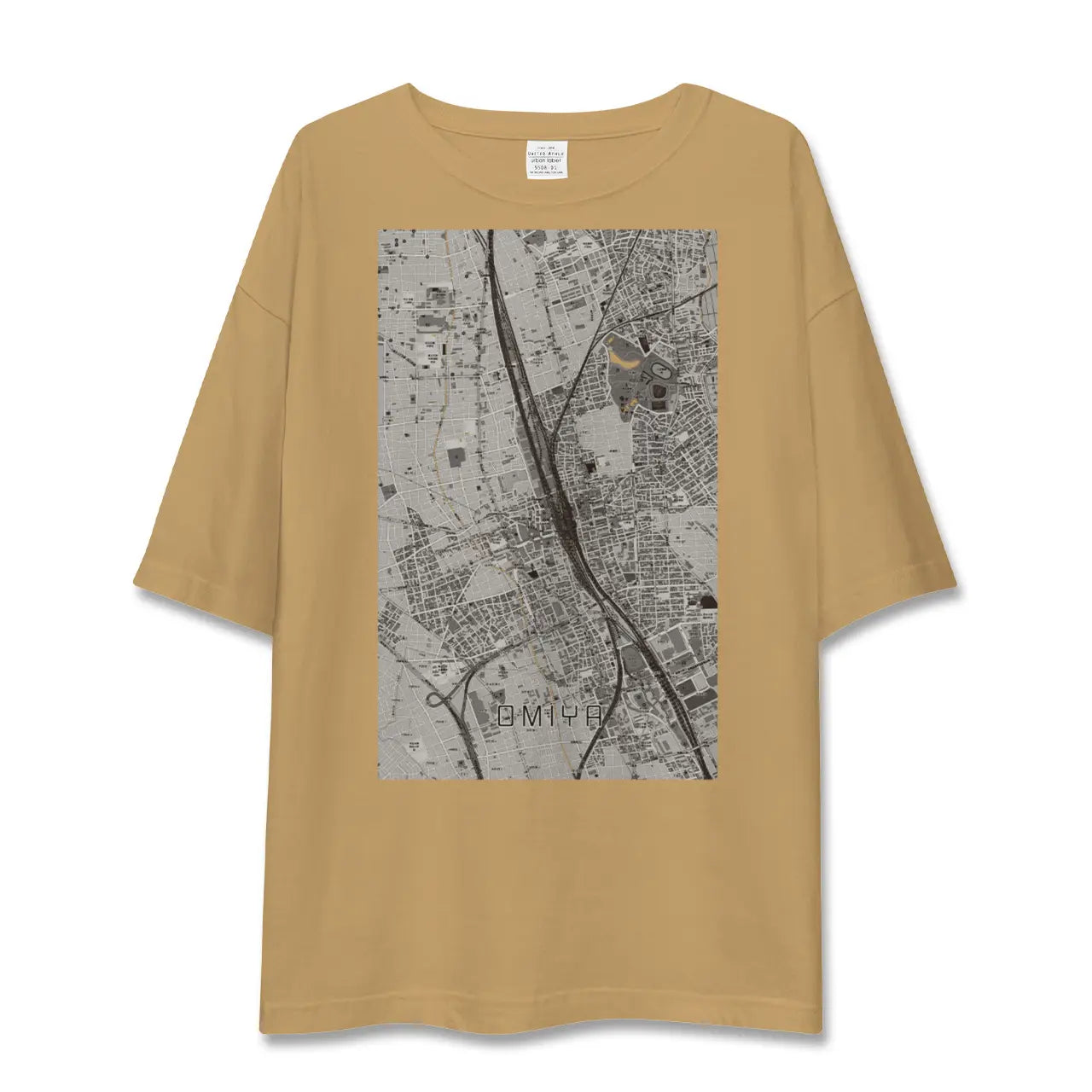 【大宮(埼玉県)】地図柄ビッグシルエットTシャツ