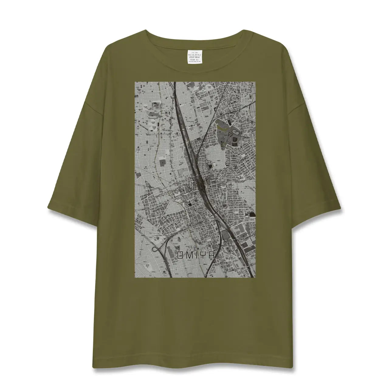 【大宮(埼玉県)】地図柄ビッグシルエットTシャツ