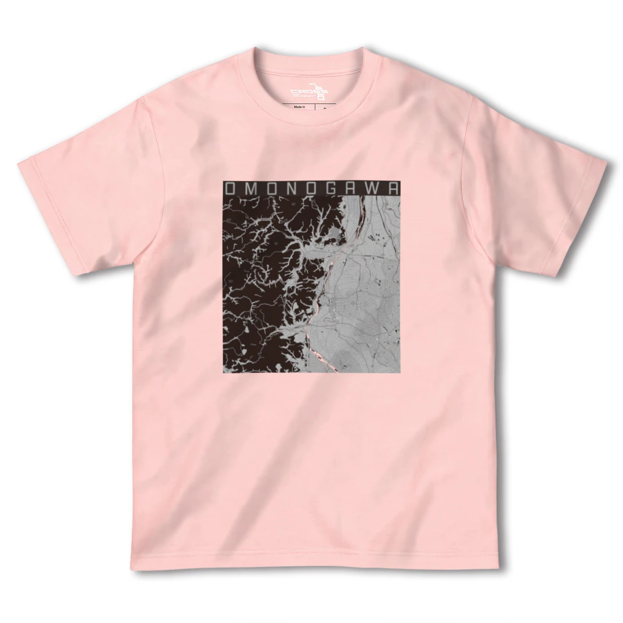 【雄物川(秋田県)】地図柄ヘビーウェイトTシャツ