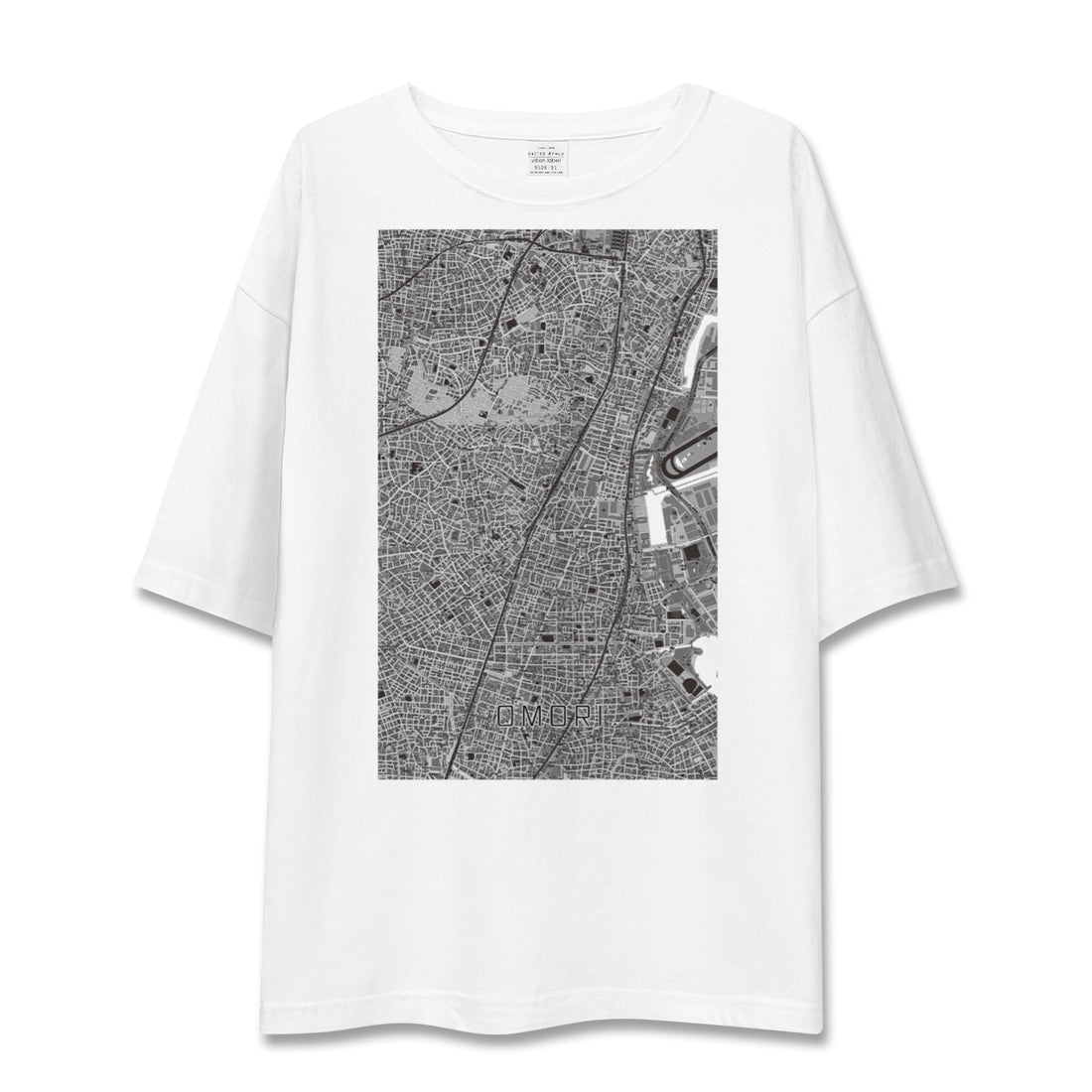 【大森(東京都)】地図柄ビッグシルエットTシャツ