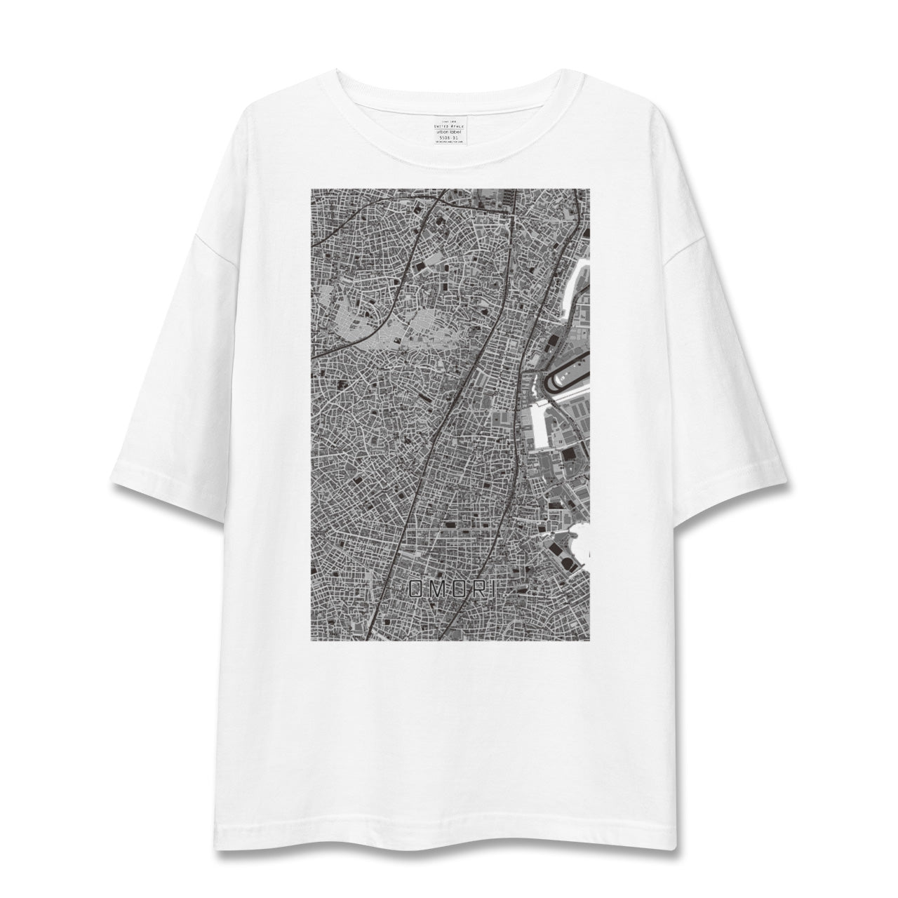 【大森(東京都)】地図柄ビッグシルエットTシャツ