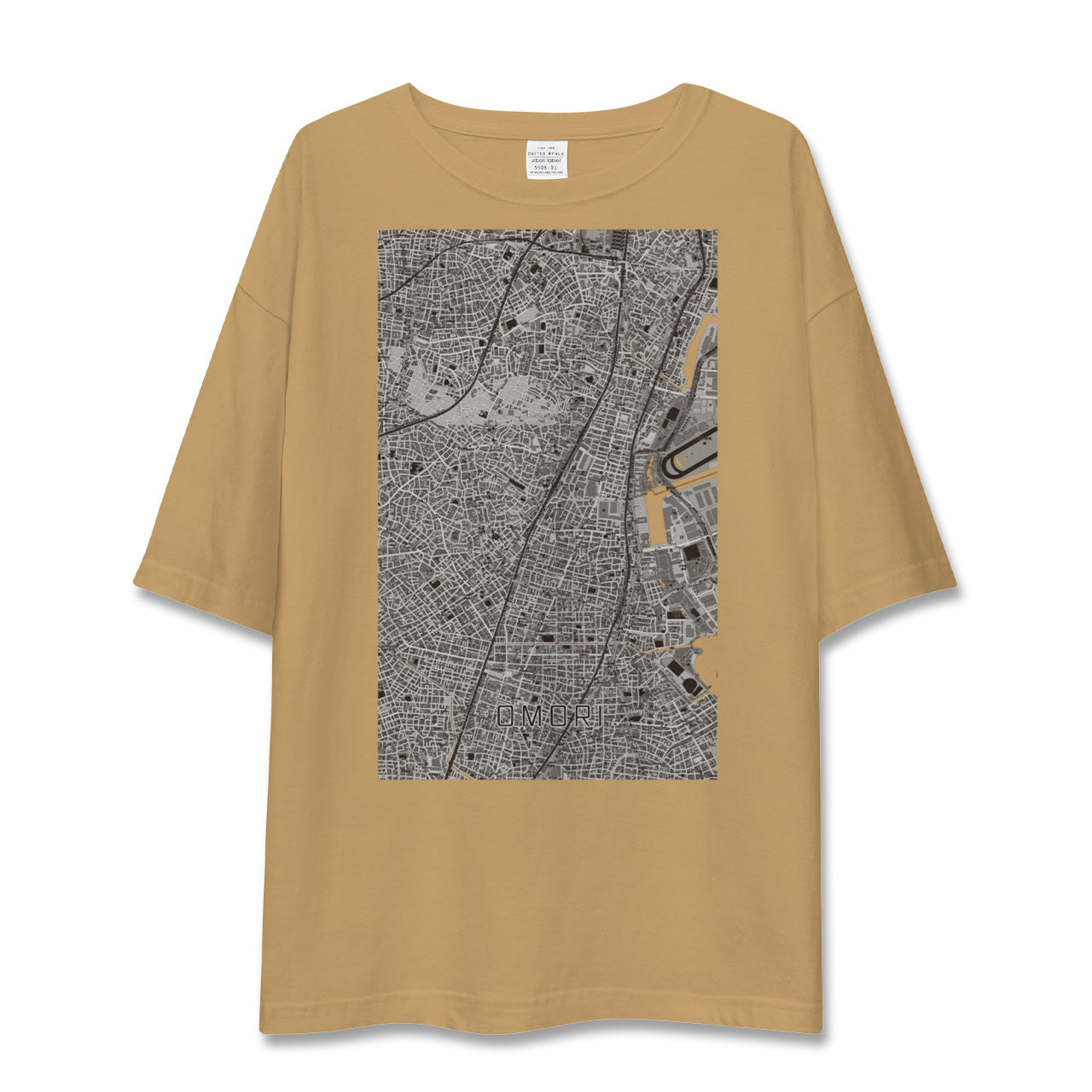 【大森(東京都)】地図柄ビッグシルエットTシャツ