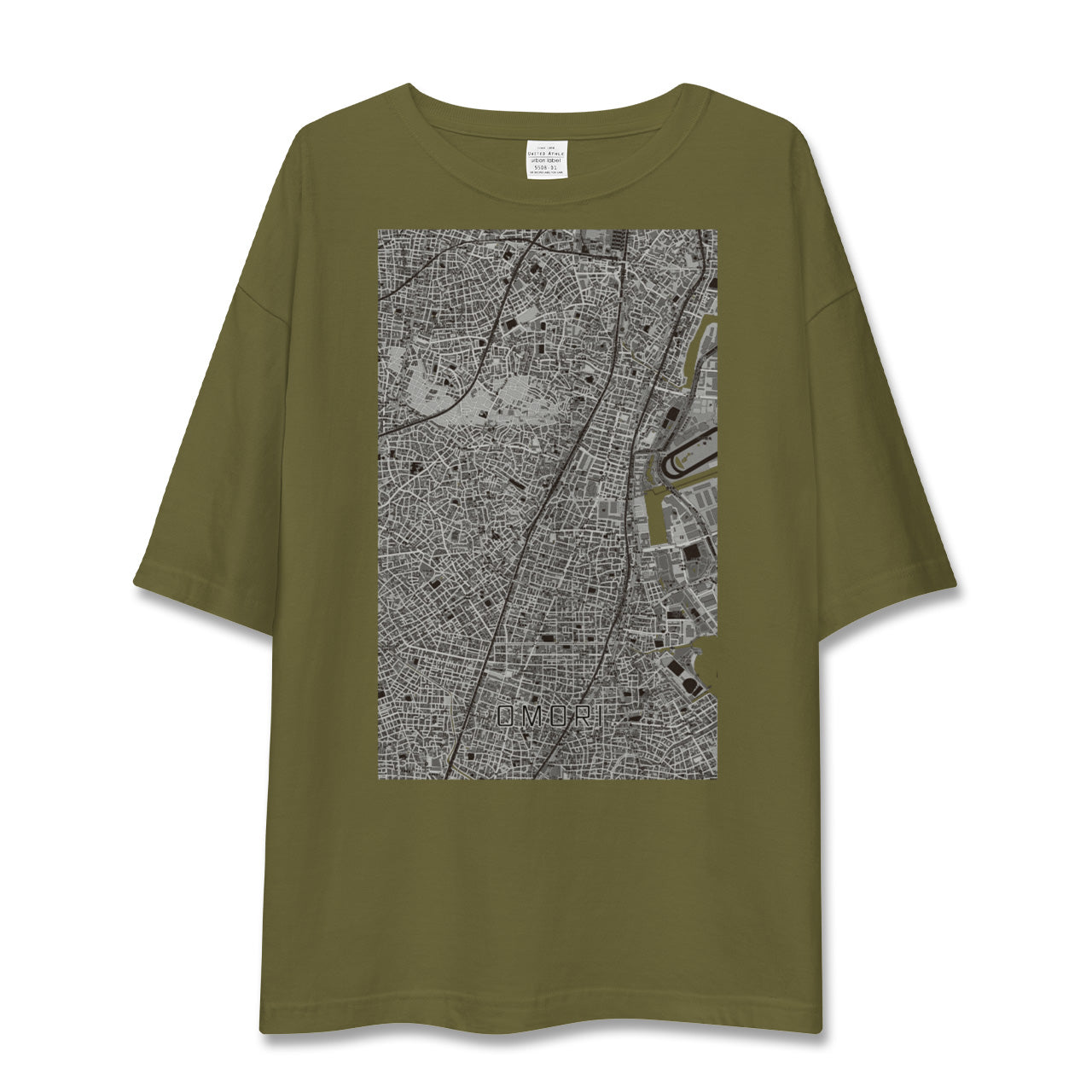 【大森(東京都)】地図柄ビッグシルエットTシャツ