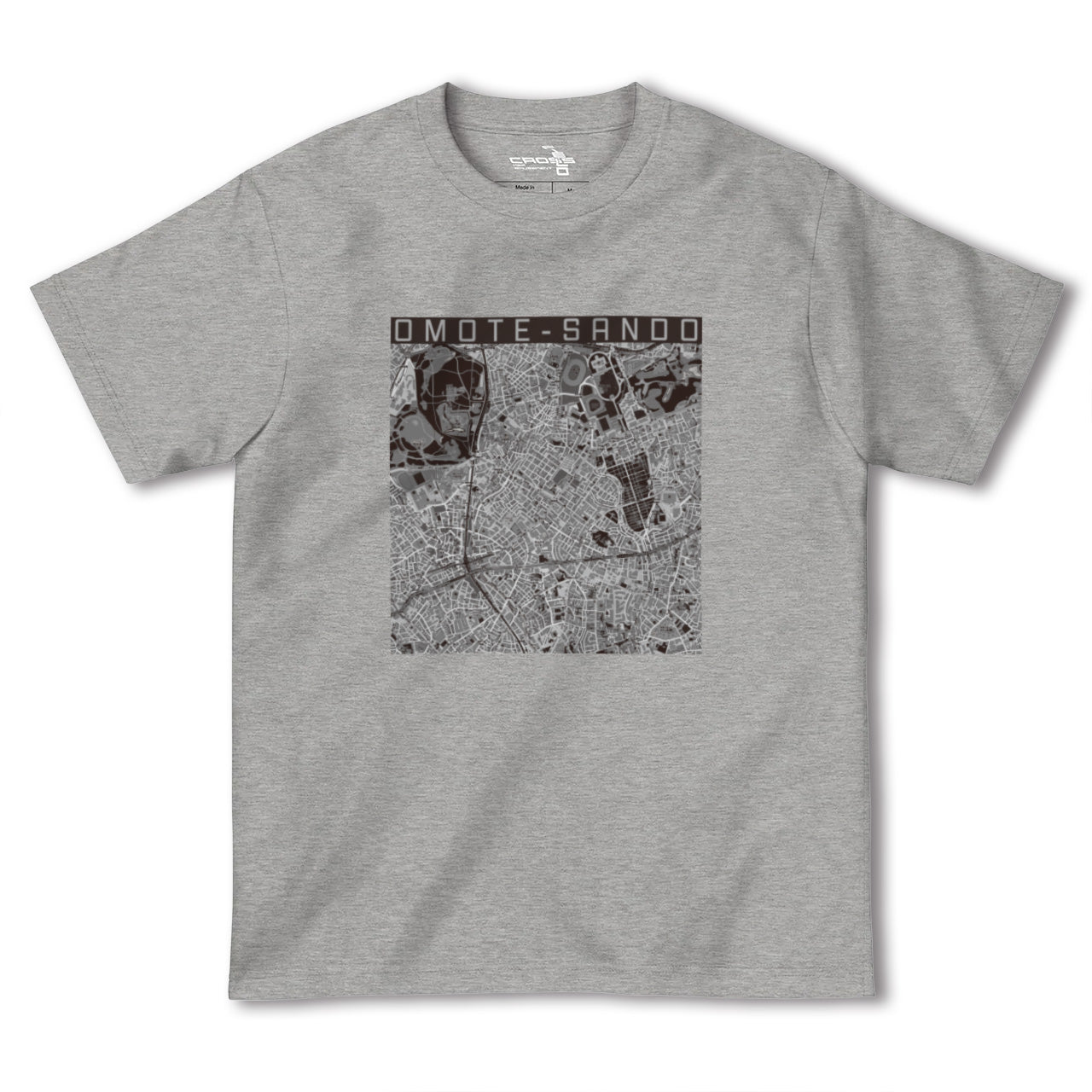 【表参道(東京都)】地図柄ヘビーウェイトTシャツ