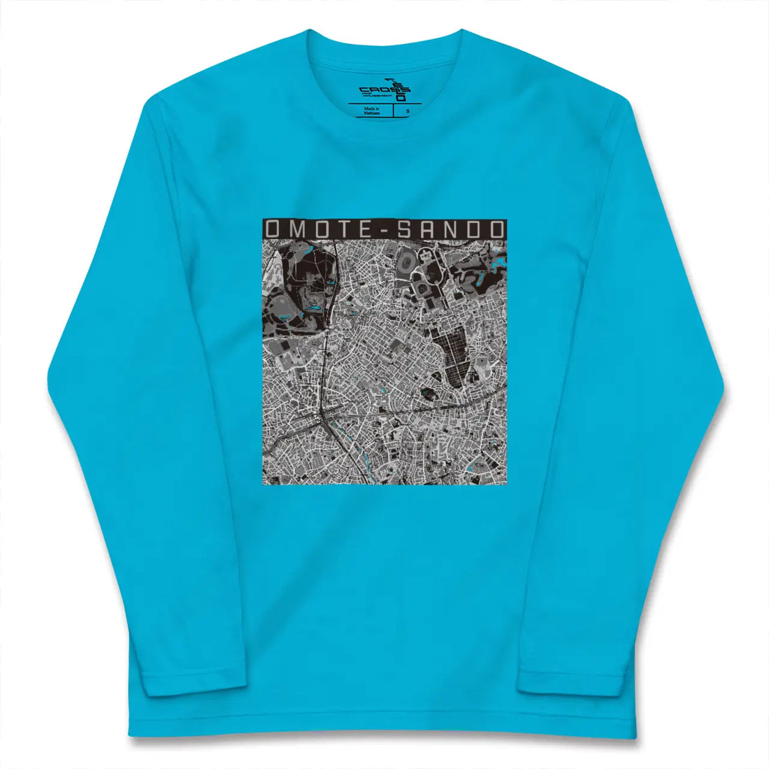 【表参道(東京都)】地図柄ロングスリーブTシャツ