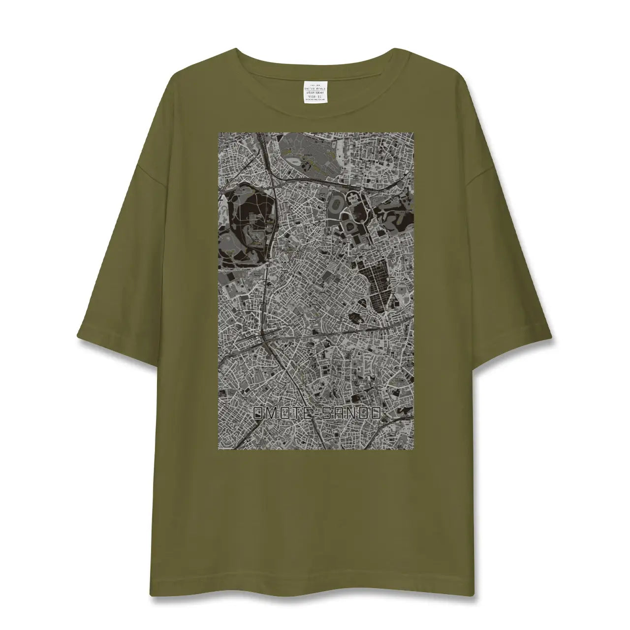 【表参道(東京都)】地図柄ビッグシルエットTシャツ