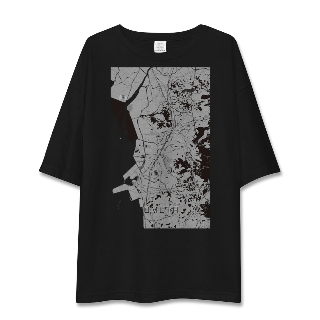 【大牟田(福岡県)】地図柄ビッグシルエットTシャツ