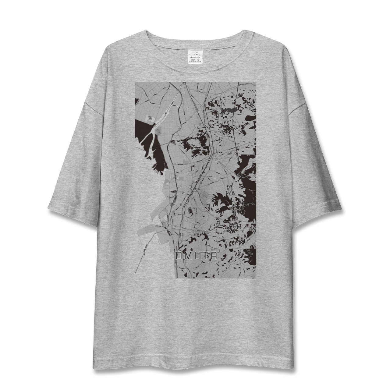 【大牟田(福岡県)】地図柄ビッグシルエットTシャツ