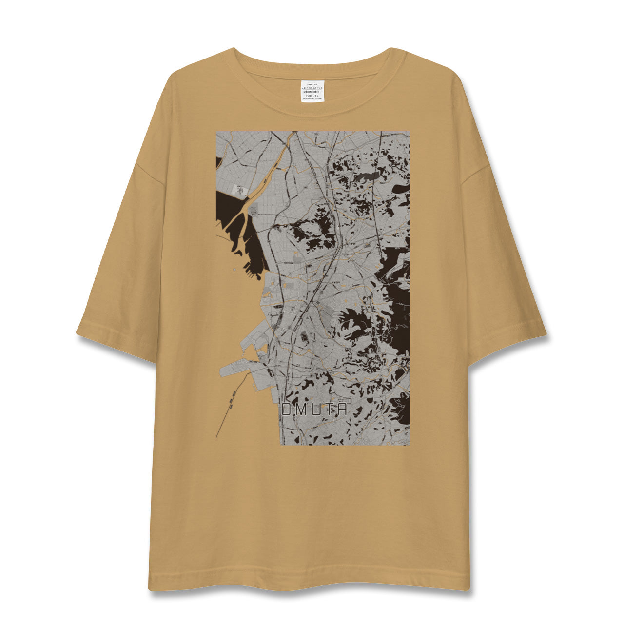 【大牟田(福岡県)】地図柄ビッグシルエットTシャツ