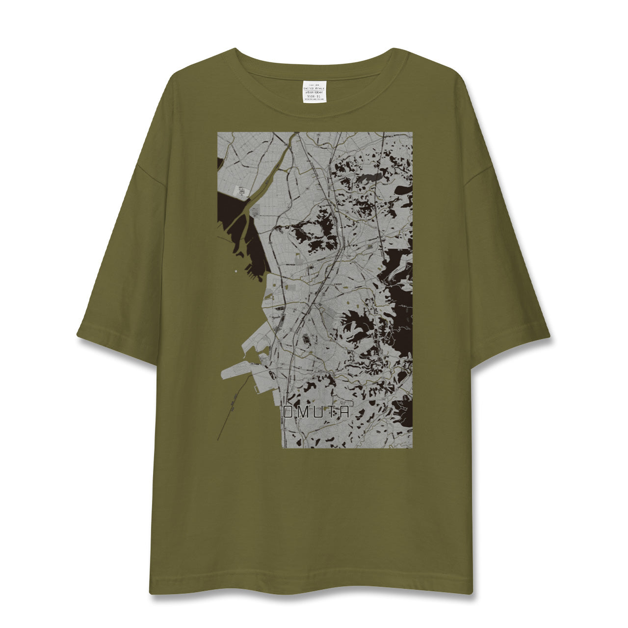 【大牟田(福岡県)】地図柄ビッグシルエットTシャツ