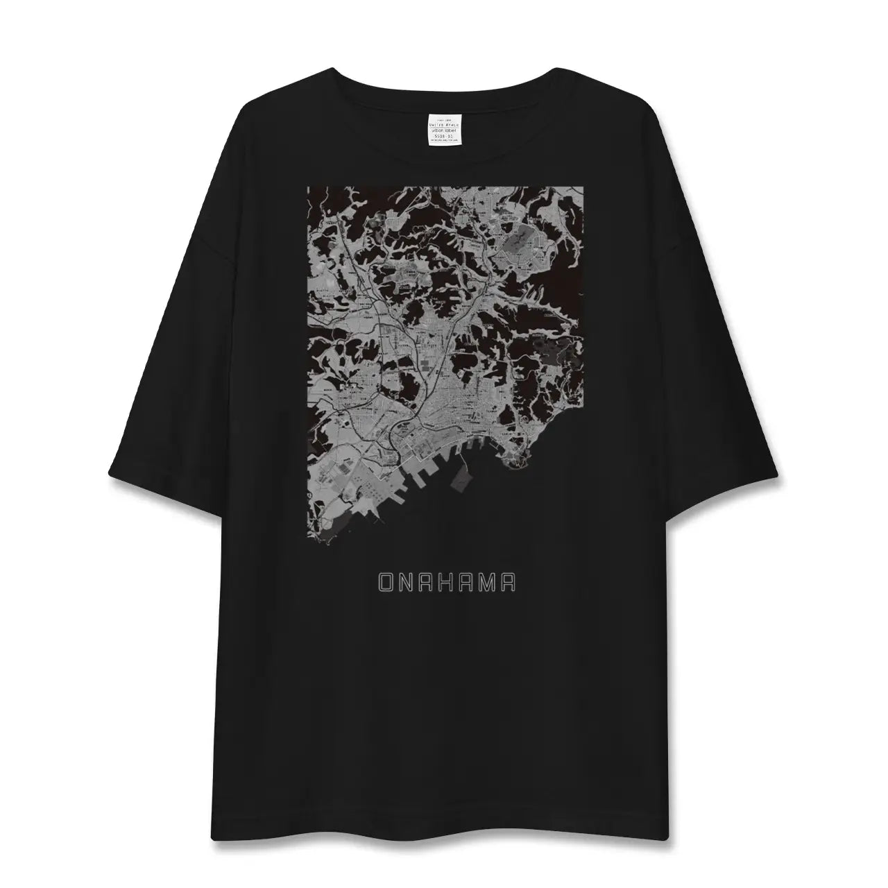 【小名浜(福島県)】地図柄ビッグシルエットTシャツ