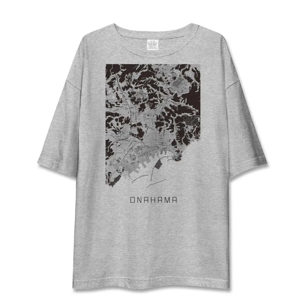 【小名浜(福島県)】地図柄ビッグシルエットTシャツ