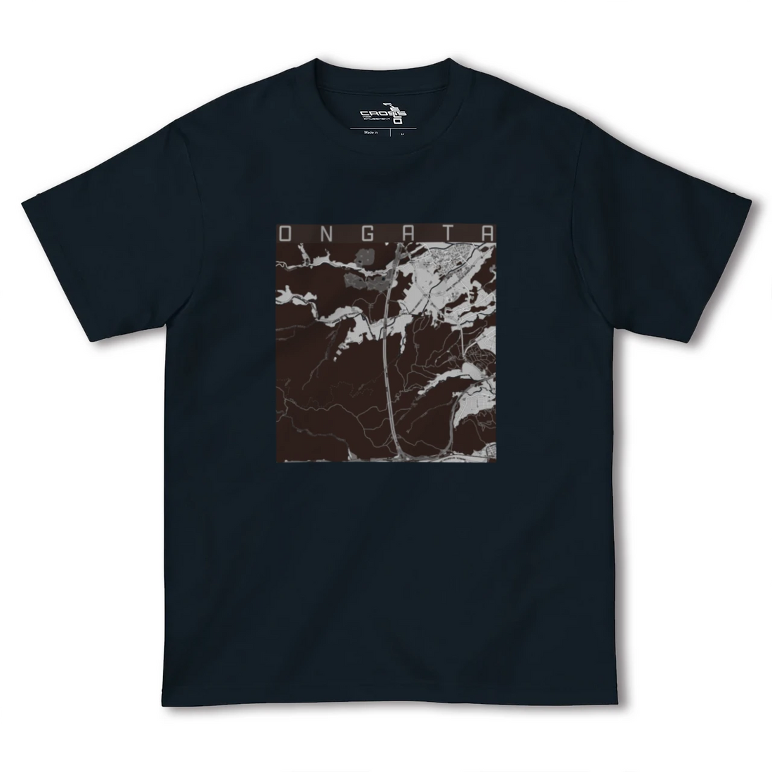 【恩方(東京都)】地図柄ヘビーウェイトTシャツ