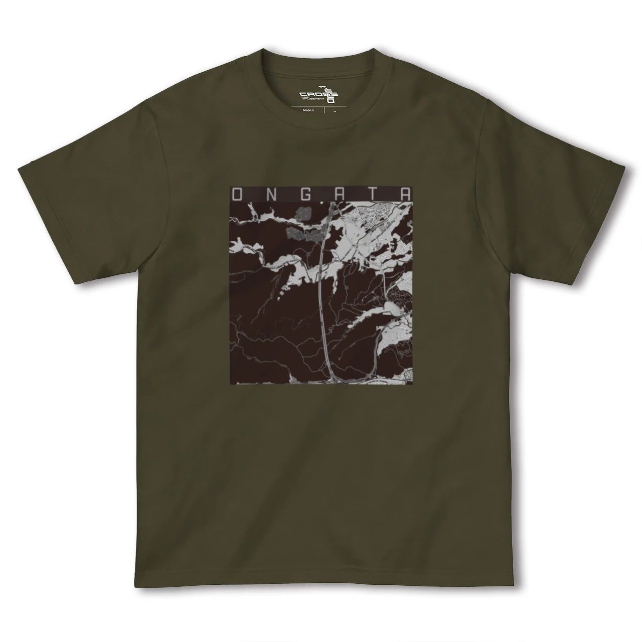 【恩方(東京都)】地図柄ヘビーウェイトTシャツ