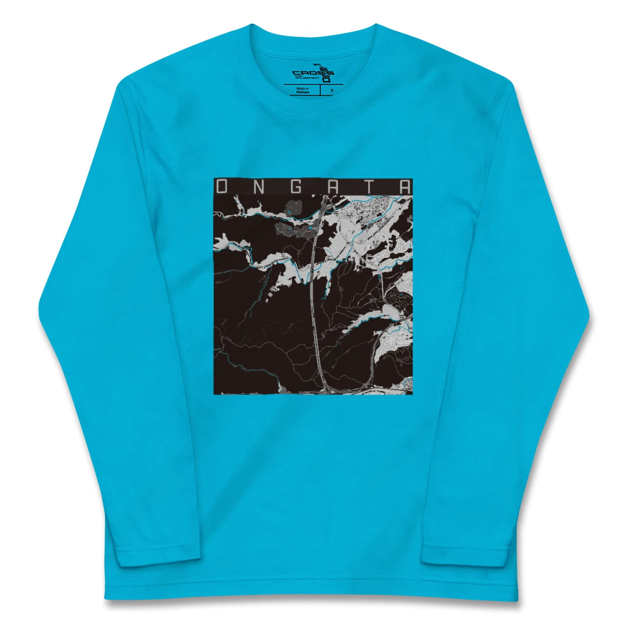 【恩方(東京都)】地図柄ロングスリーブTシャツ