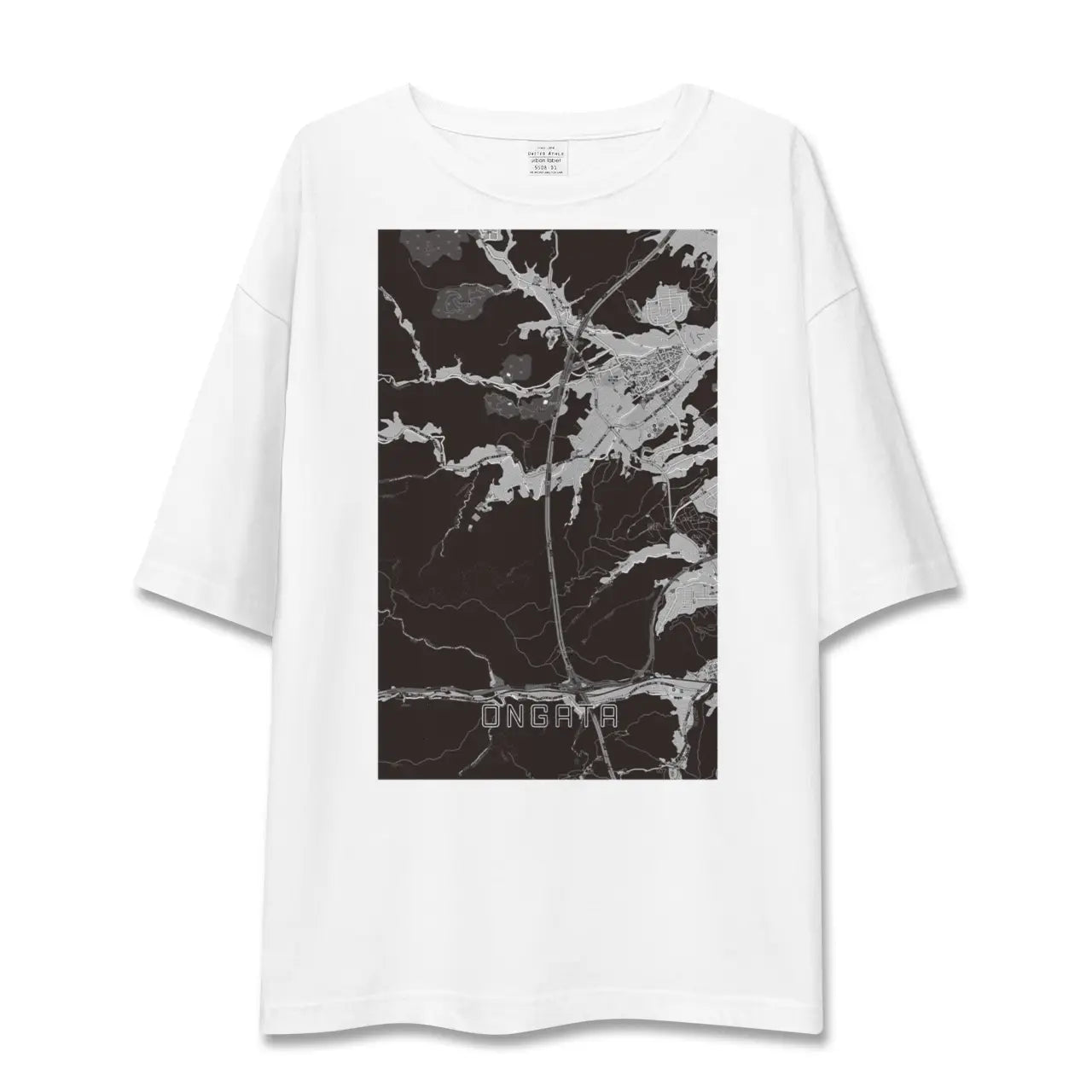 【恩方(東京都)】地図柄ビッグシルエットTシャツ