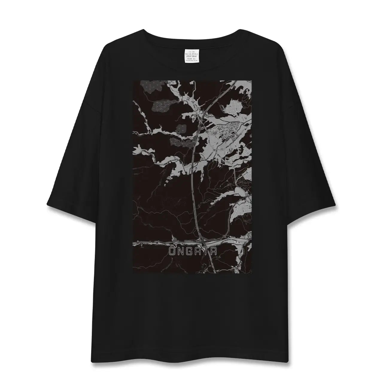 【恩方(東京都)】地図柄ビッグシルエットTシャツ