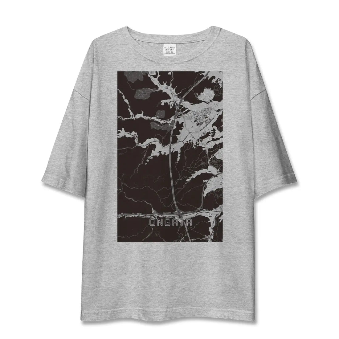 【恩方(東京都)】地図柄ビッグシルエットTシャツ