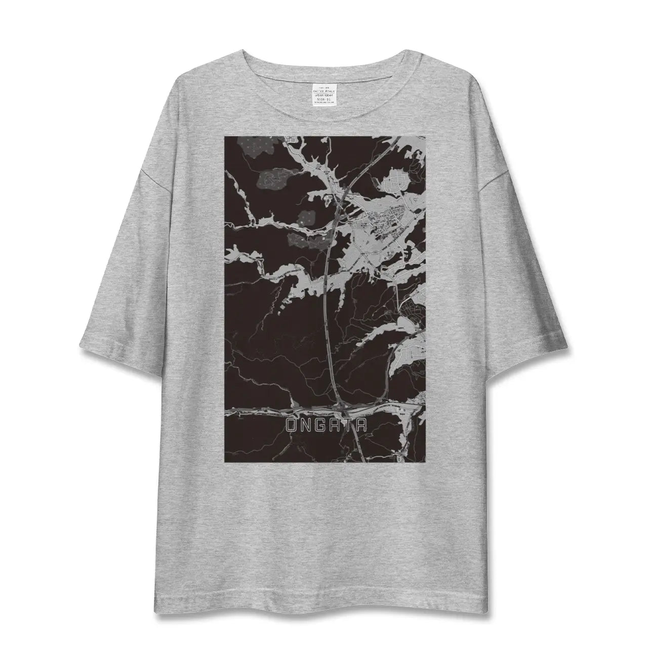 【恩方(東京都)】地図柄ビッグシルエットTシャツ