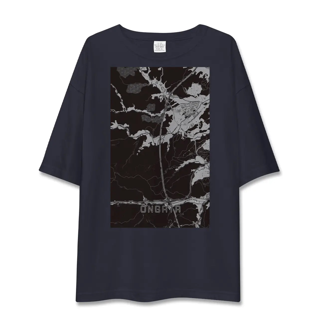 【恩方(東京都)】地図柄ビッグシルエットTシャツ