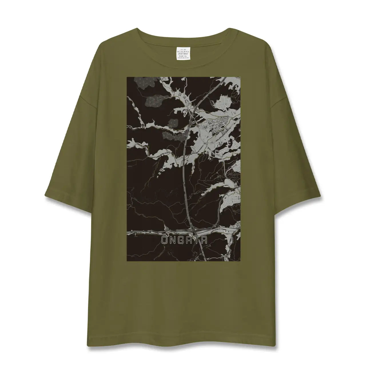 【恩方(東京都)】地図柄ビッグシルエットTシャツ