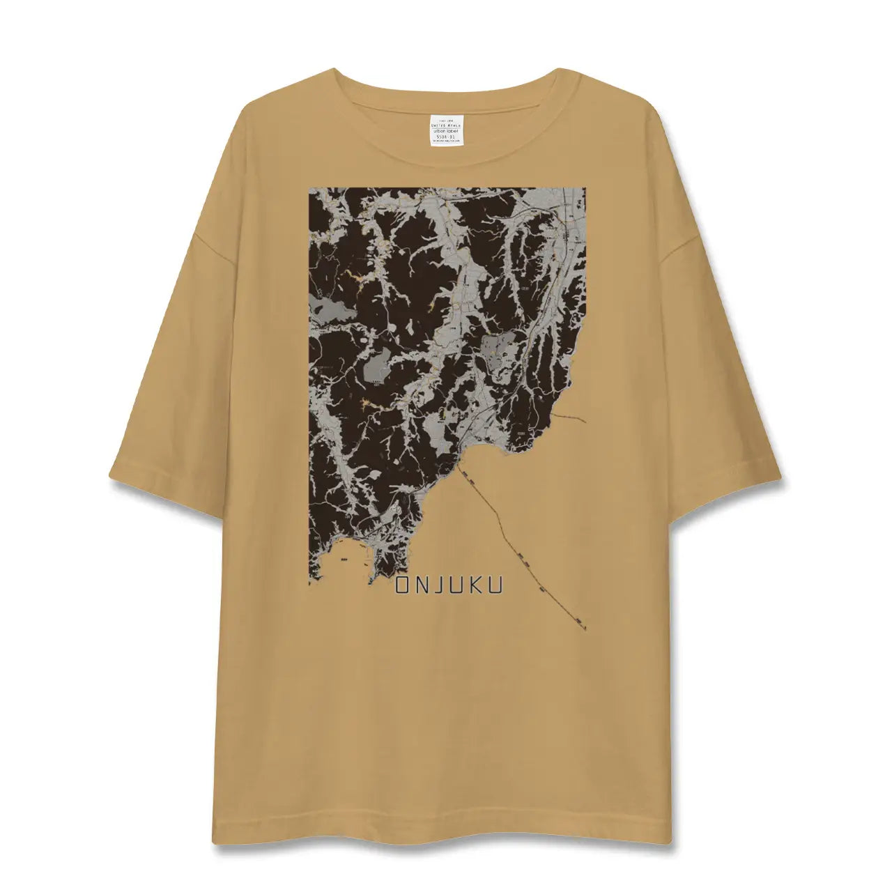【御宿(千葉県)】地図柄ビッグシルエットTシャツ