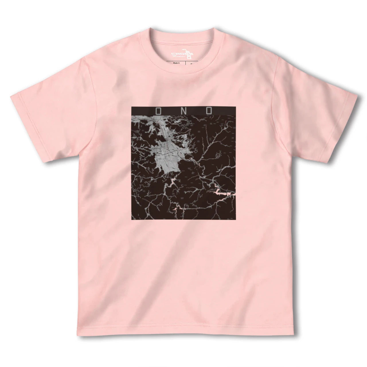 【大野(福井県)】地図柄ヘビーウェイトTシャツ