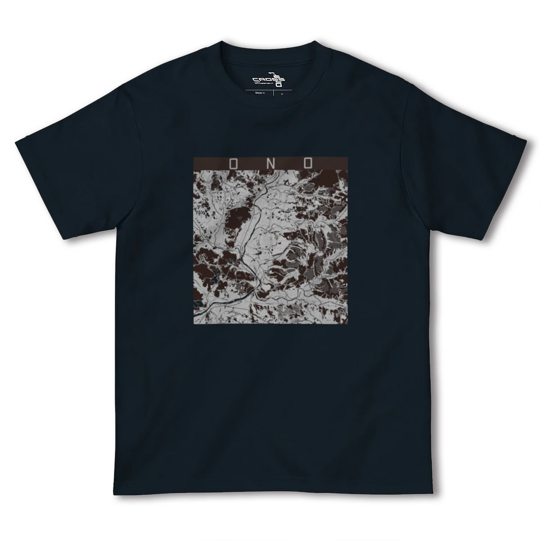 【小野(兵庫県)】地図柄ヘビーウェイトTシャツ