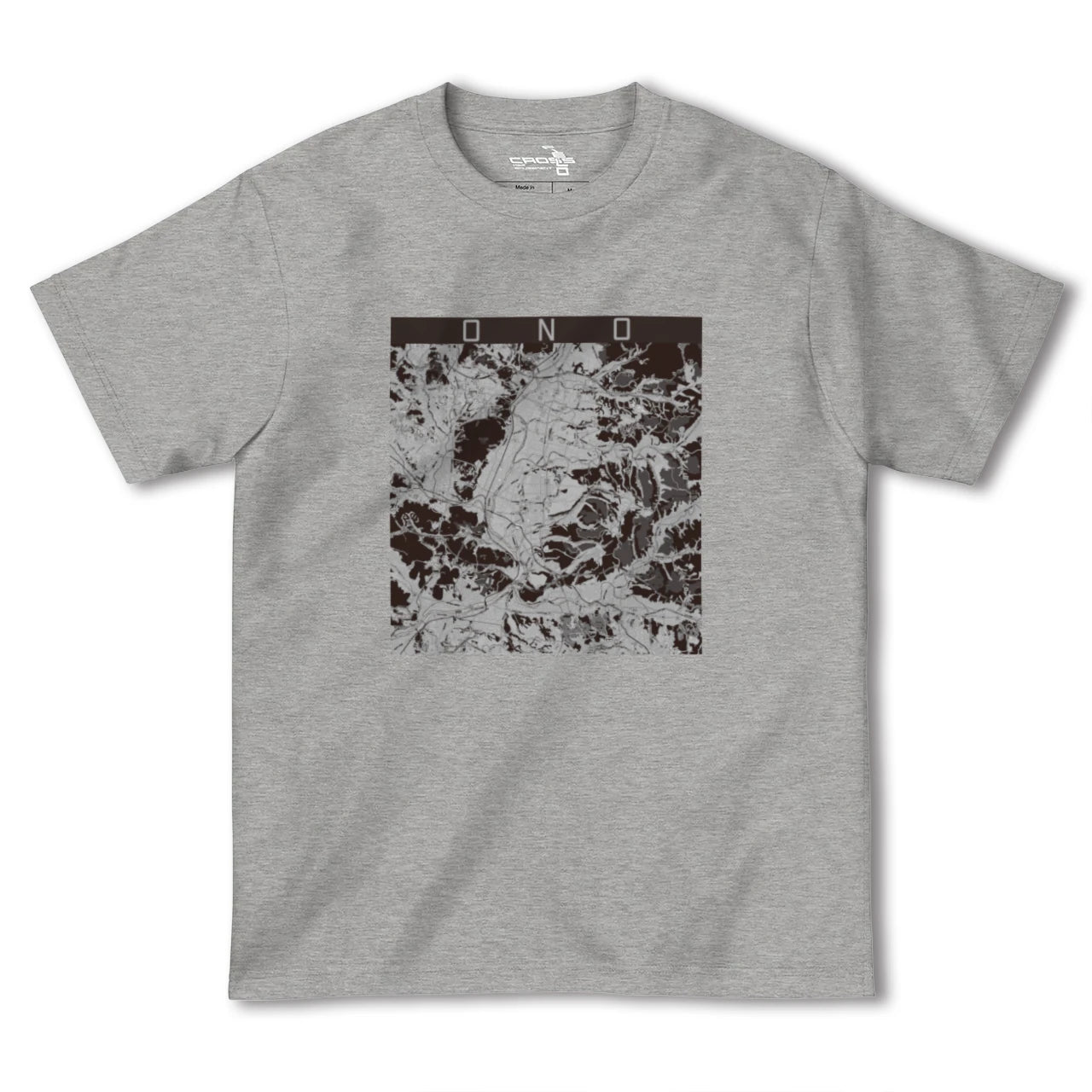 【小野(兵庫県)】地図柄ヘビーウェイトTシャツ