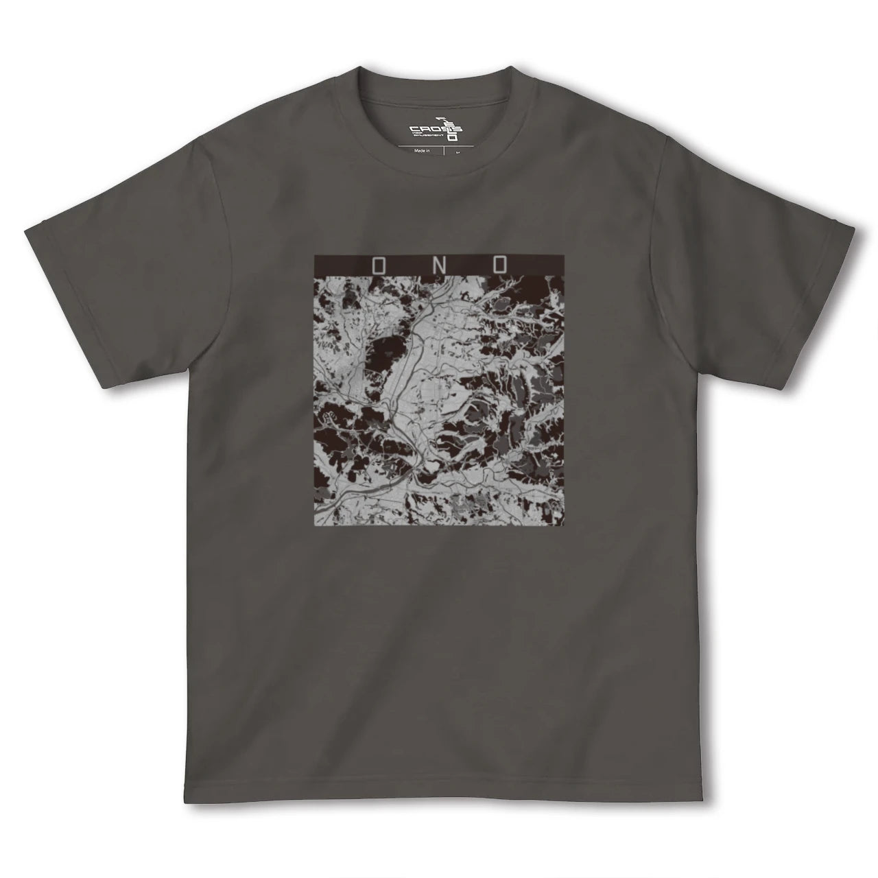 【小野(兵庫県)】地図柄ヘビーウェイトTシャツ