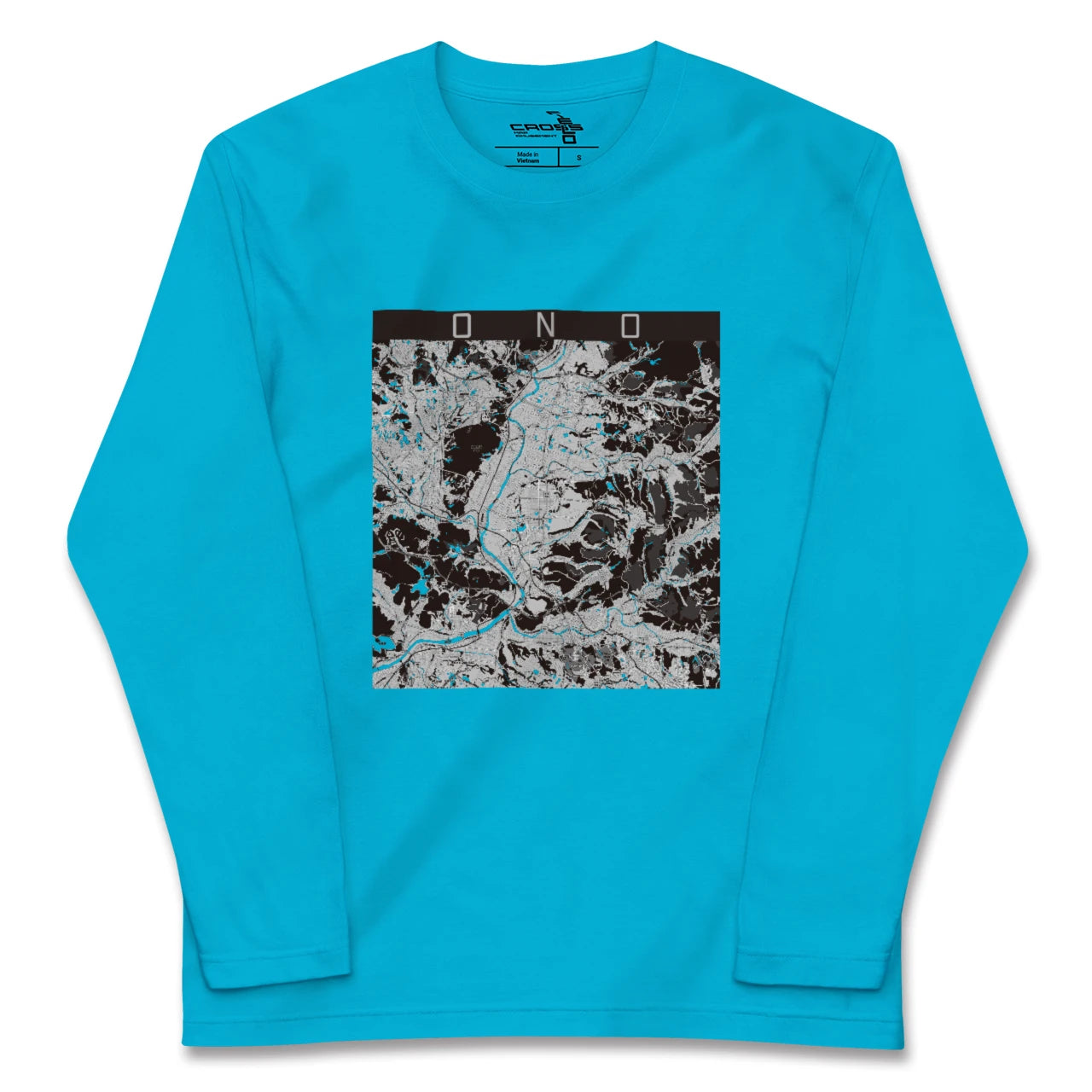 【小野(兵庫県)】地図柄ロングスリーブTシャツ