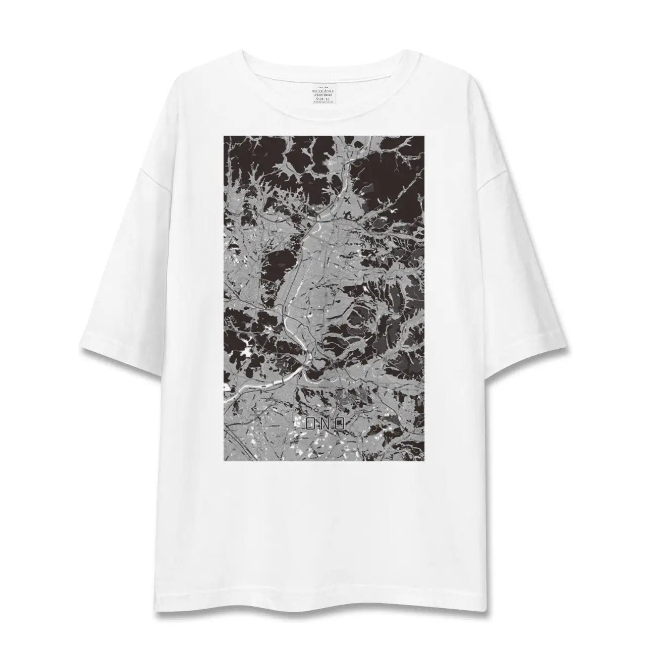 【小野(兵庫県)】地図柄ビッグシルエットTシャツ