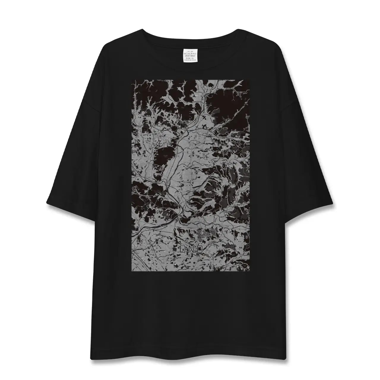 【小野(兵庫県)】地図柄ビッグシルエットTシャツ