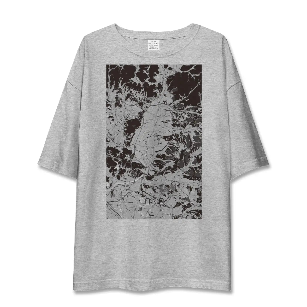 【小野(兵庫県)】地図柄ビッグシルエットTシャツ