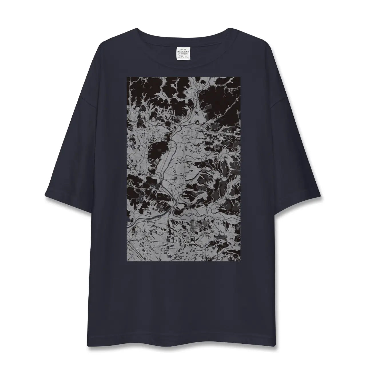 【小野(兵庫県)】地図柄ビッグシルエットTシャツ