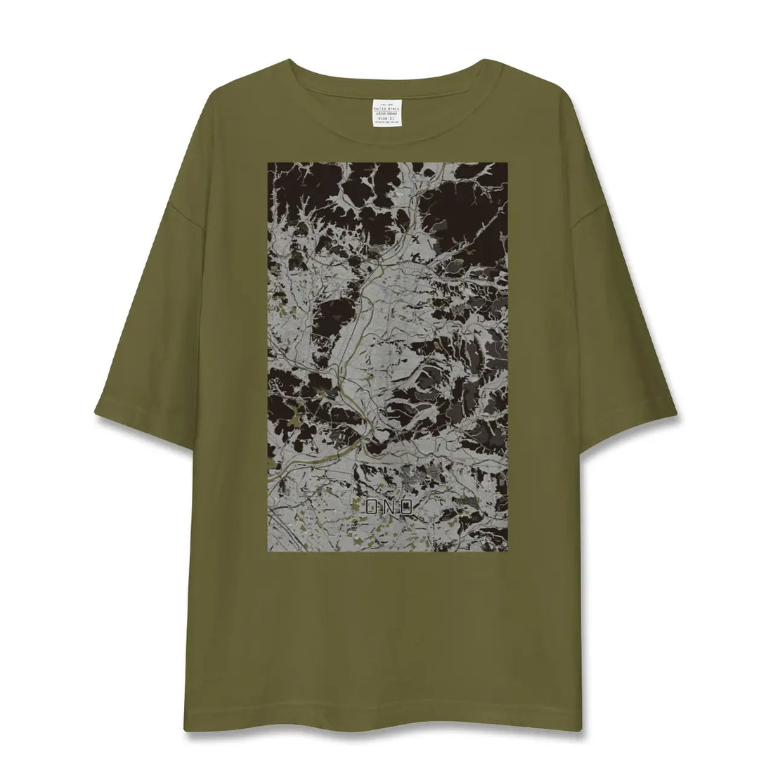 【小野(兵庫県)】地図柄ビッグシルエットTシャツ