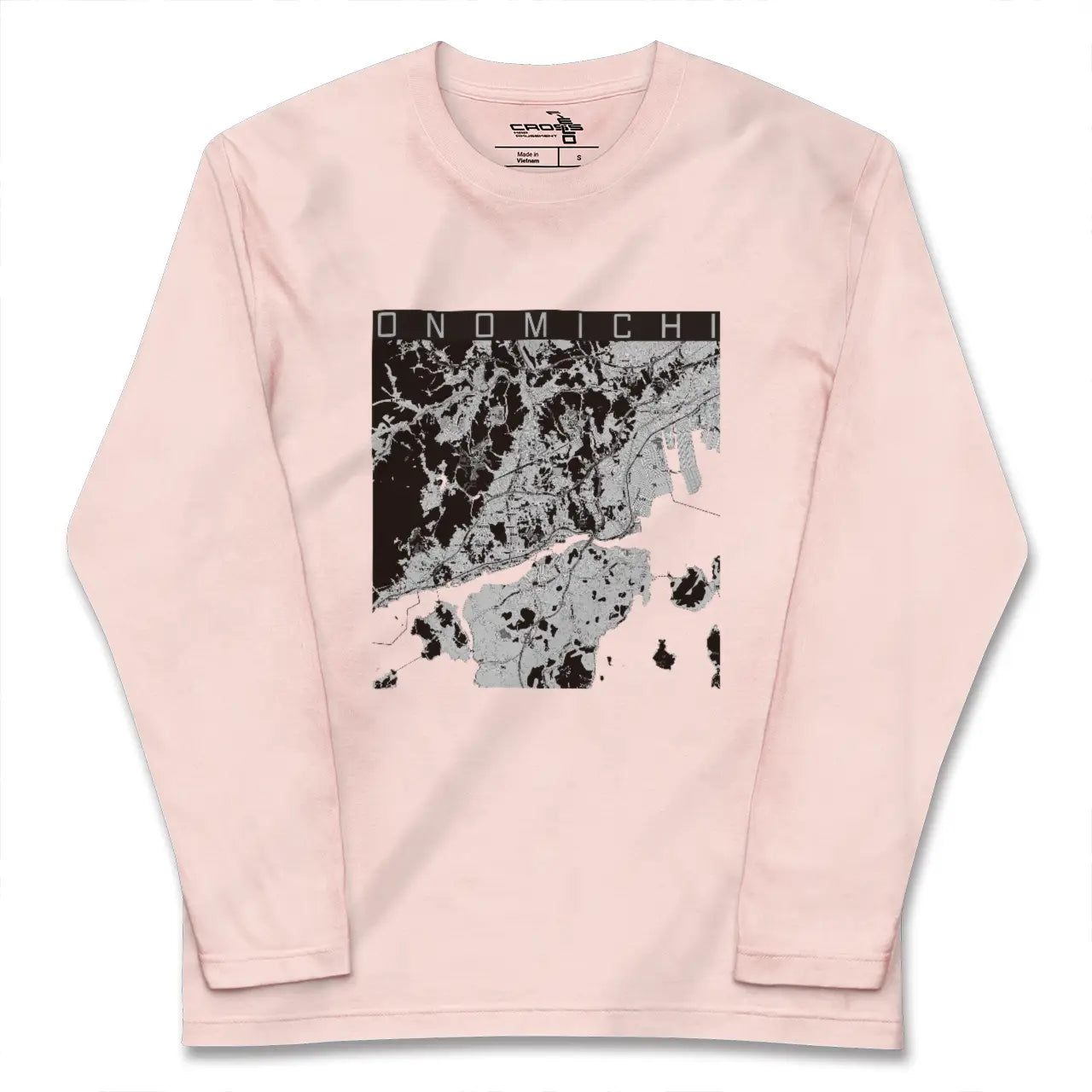 【尾道(広島県)】地図柄ロングスリーブTシャツ