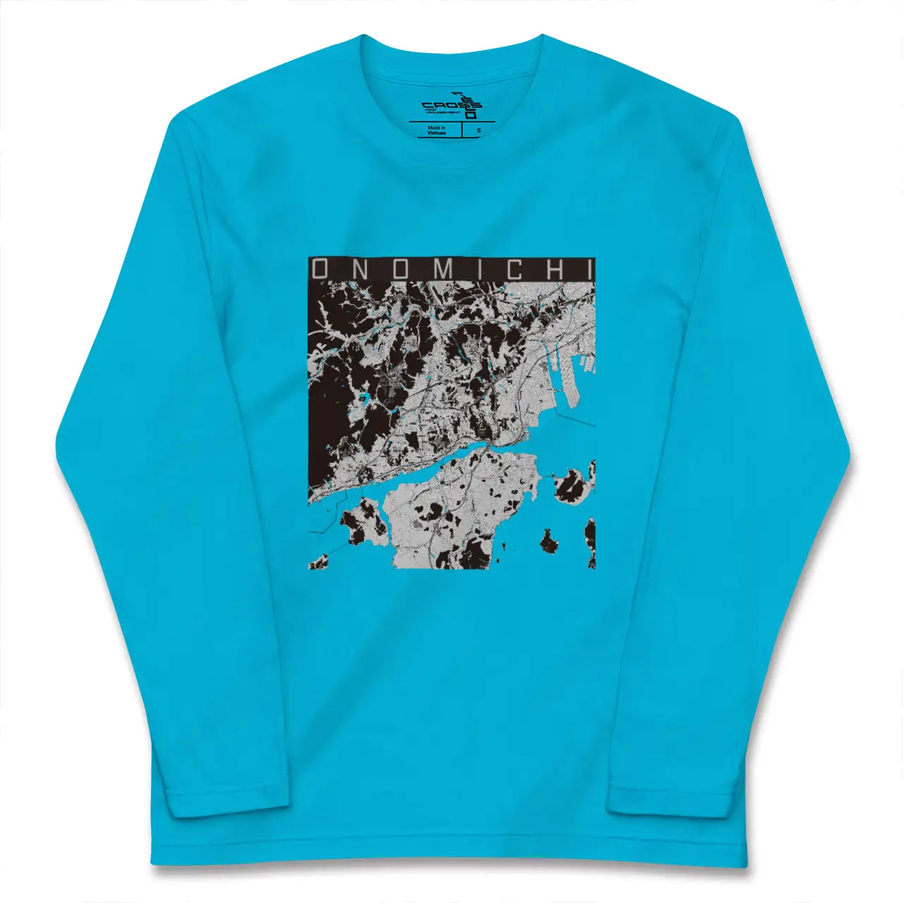 【尾道(広島県)】地図柄ロングスリーブTシャツ