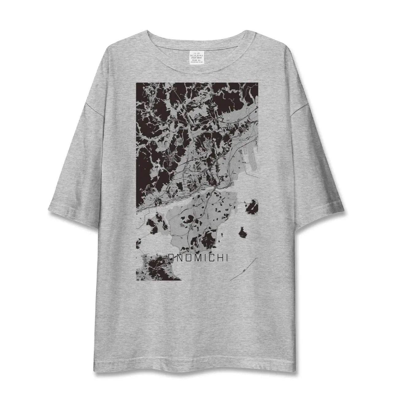 【尾道(広島県)】地図柄ビッグシルエットTシャツ