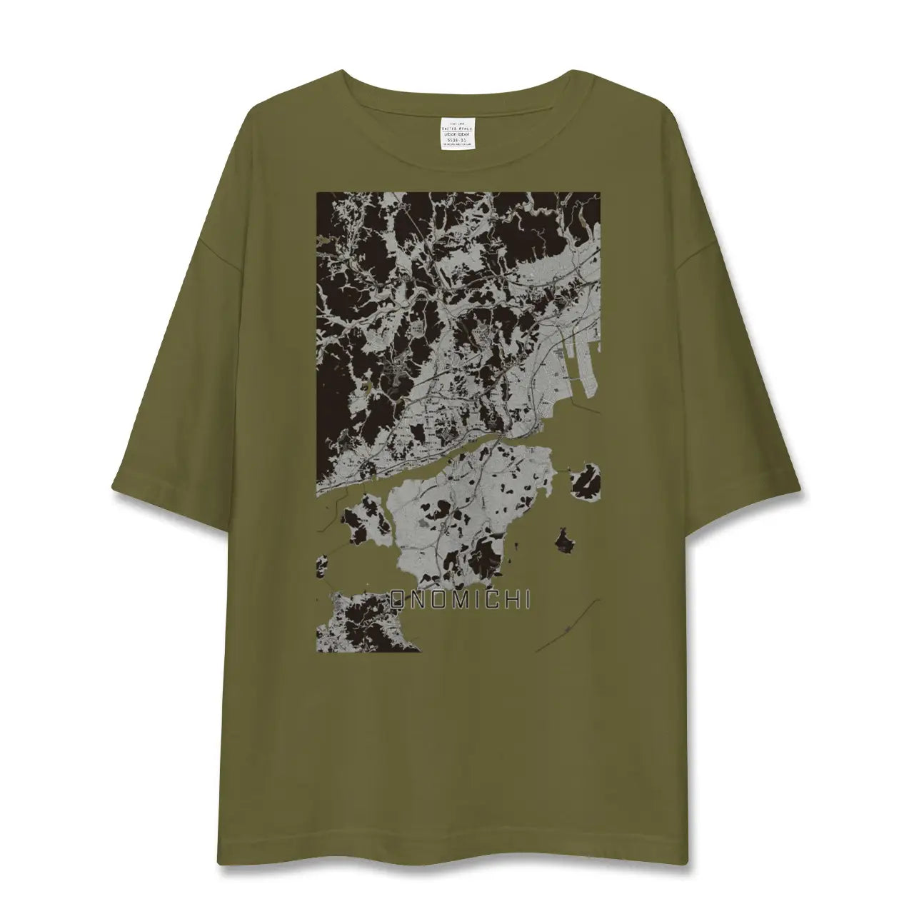 【尾道(広島県)】地図柄ビッグシルエットTシャツ