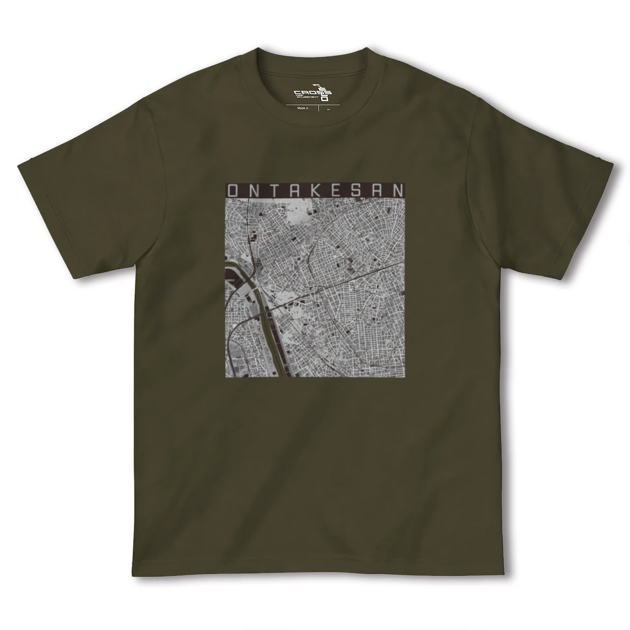 【御嶽山(東京都)】地図柄ヘビーウェイトTシャツ